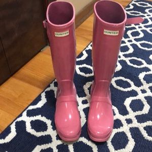 Hunter tall rain boots size 7